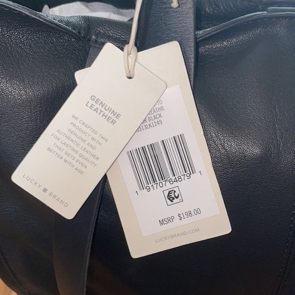 NWT Lucky Brand Diam Tote Bage Black - Picture 2 of 8